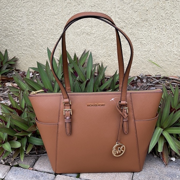 Michael Kors Large Charlotte Top Zip Tote Leather - Picture 14 of 16